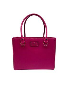 Kate Spade Hot Pink Leather Tote Bag